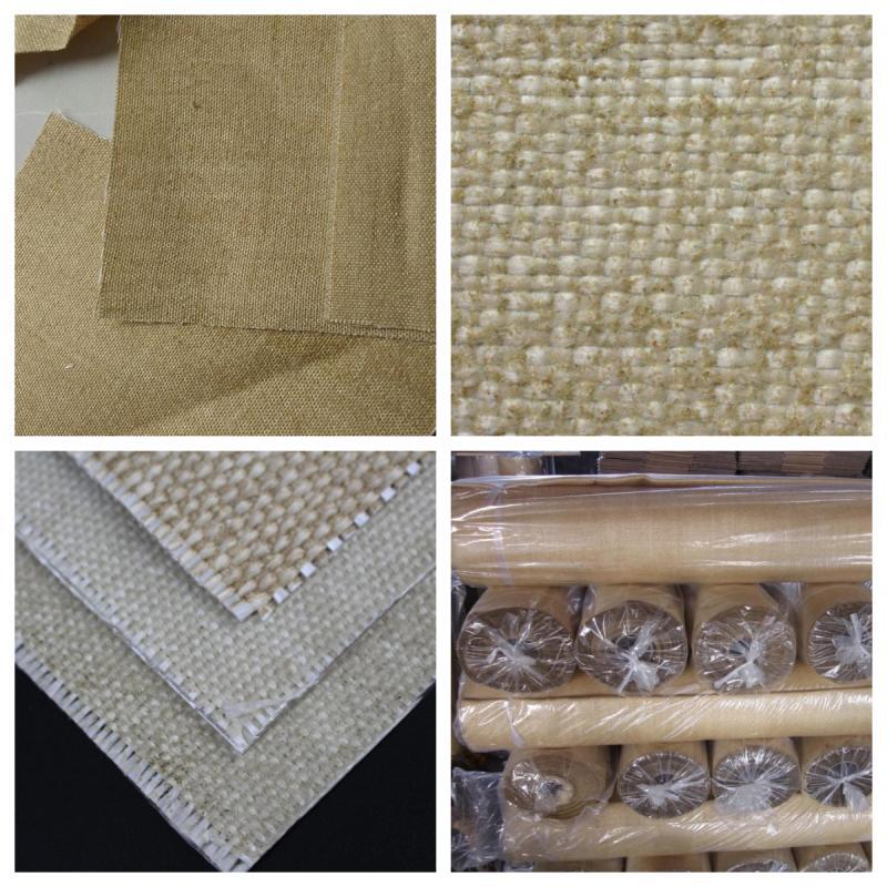 Quelle est la composition du tissu de fibre de verre enduit de vermiculite ?