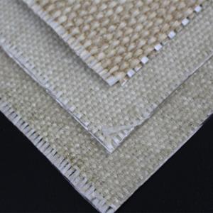 textiles en fibre de verre recouverts d'une armure en vermiculite