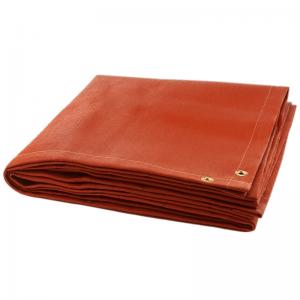 Couverture de soudage recouverte de silicone