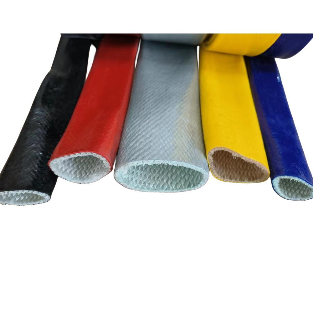 Tuyau de protection thermique en fibre de verre enduit de silicone
