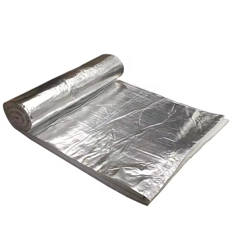 Tapis à aiguilles en fibre de verre E laminé à la feuille d'aluminium : Guide d'isolation haute température et de protection industrielle